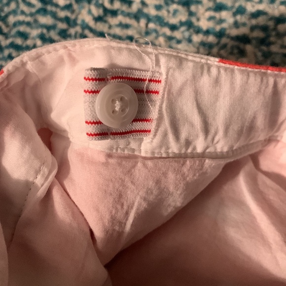 Mini Boden Coral A-line Pleated Polka Dot Skirt - Picture 5 of 5